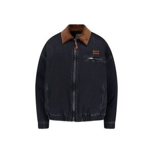 Miu Miu Women Denim Zip Jacket